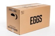 1 x Carton (five trays) Jumbo Fresh Free Range Eggs - 20 eggs per Tray